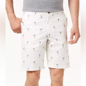 Tommy Bahama Men's Novelty Martini Embroidered 10" Stretch Shorts, Size 30‎